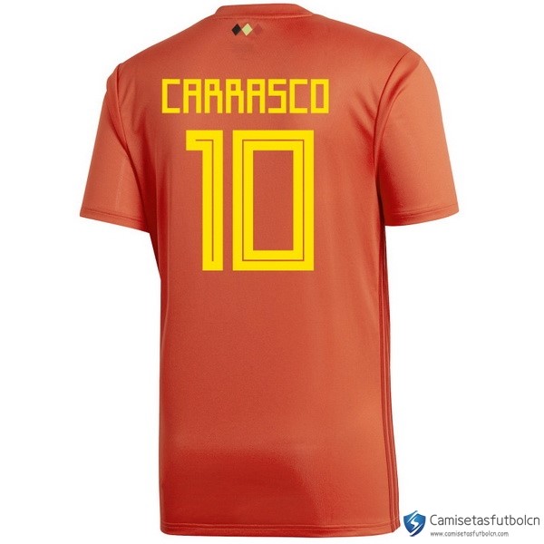 Camiseta Seleccion Belgica Primera equipo Carrasco 2018 Rojo